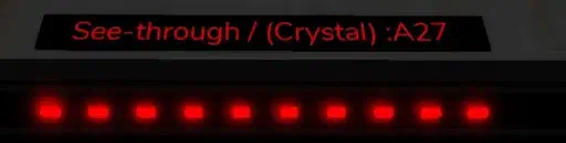 See-Through Crystal A27 deactivated