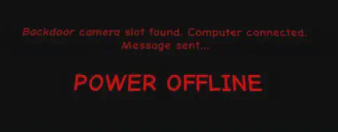 Quantum Window Message from clicking Camera