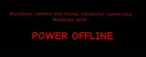 Quantum Window Message from clicking Camera