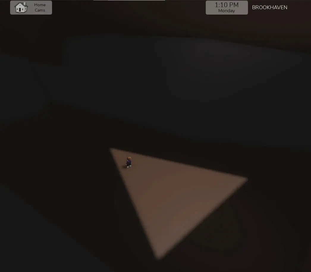 View of Cave Light at 1:10 that resembles the shape of a triangle.