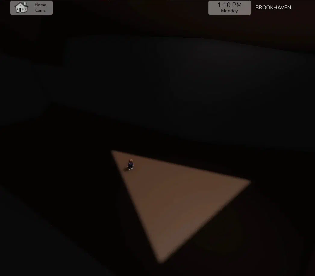 View of Cave Light at 1:10 that resembles the shape of a triangle.