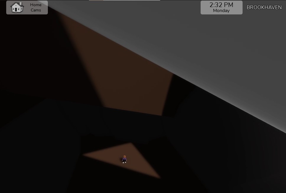 View of Cave Light at 2:32 that resembles the shape of a triangle.