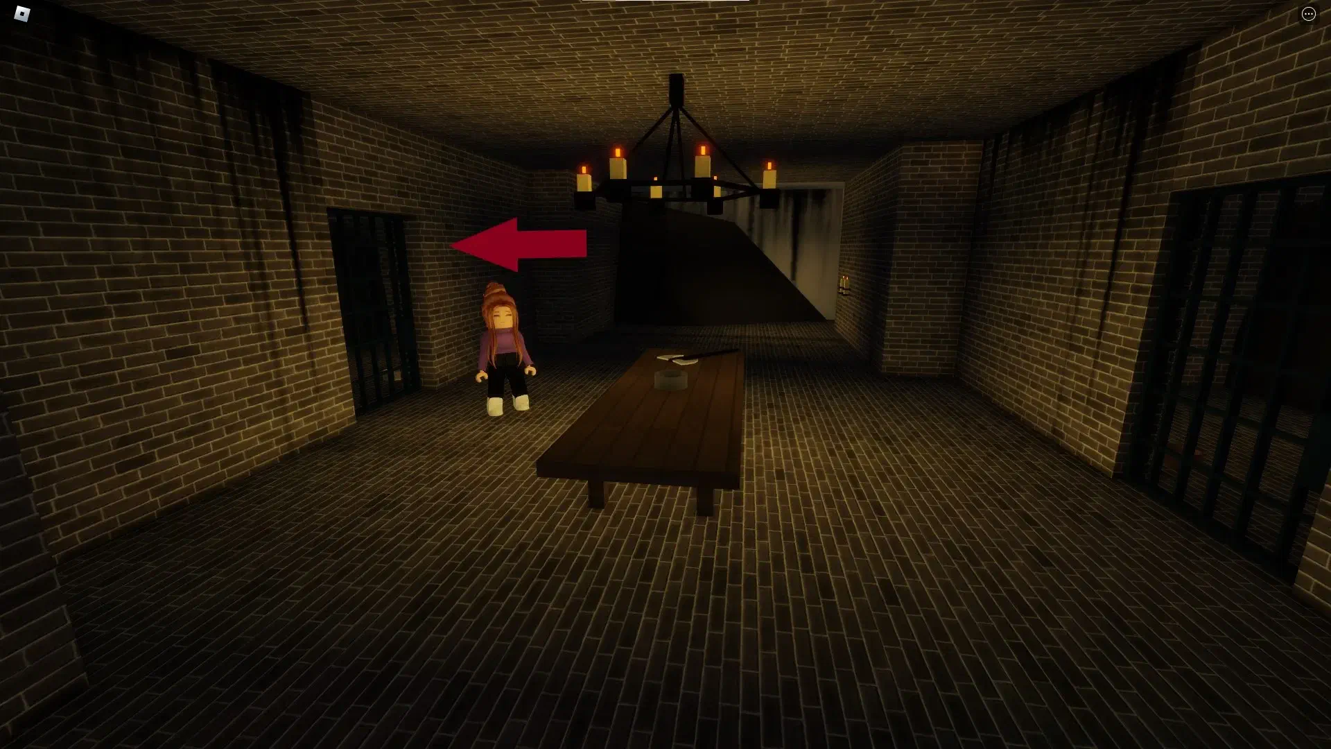 Location of dungeon showing which cell the key is hidden in, basement of castle