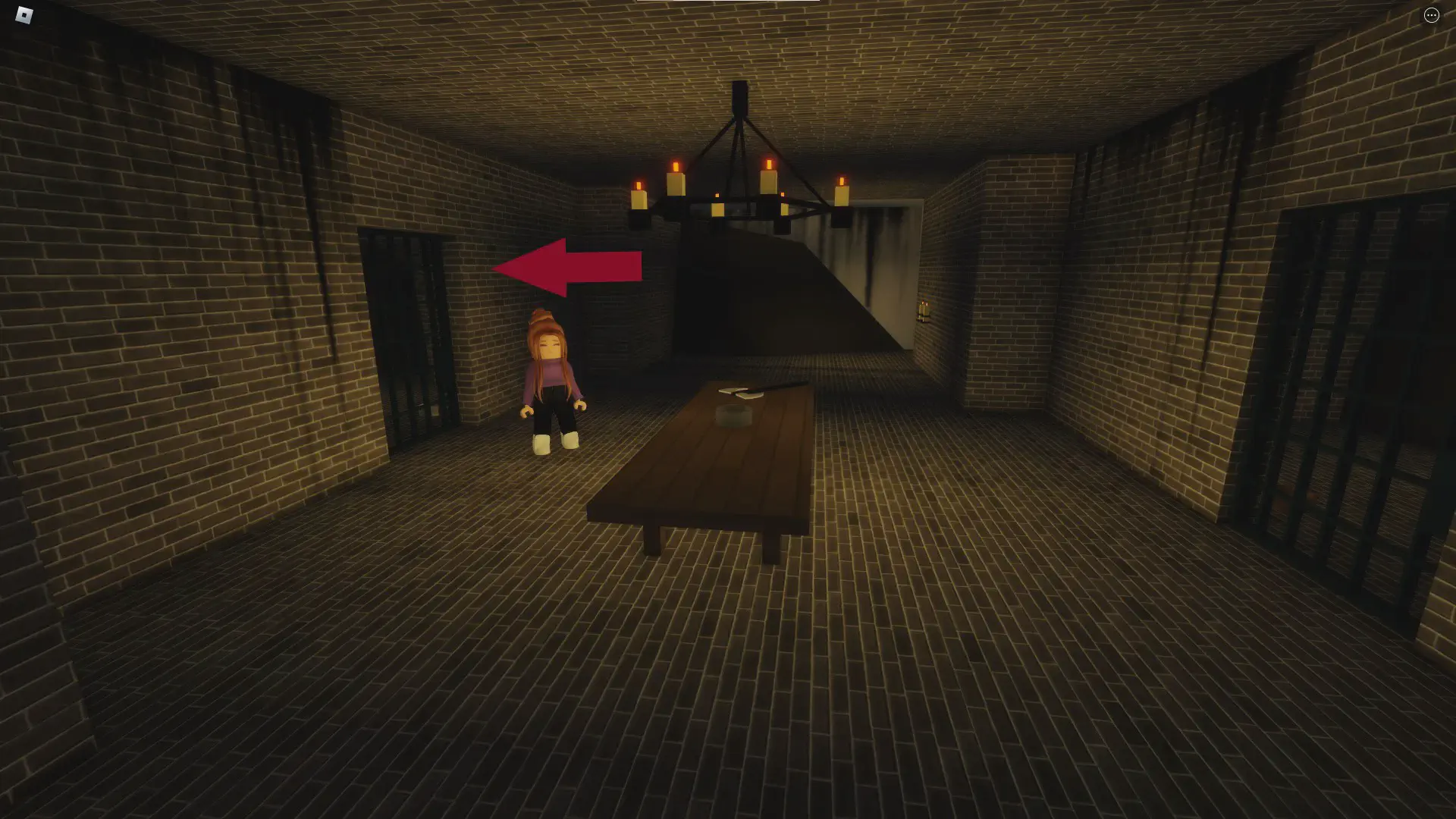 Location of dungeon showing which cell the key is hidden in, basement of castle