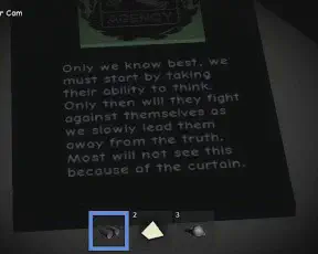 Agency Note that reads, only we know best.