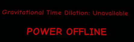 Quantum Room Message: Gravitational Time Dilation: Unavailable