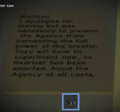 Note to Madison apologizing for leaving abruptly