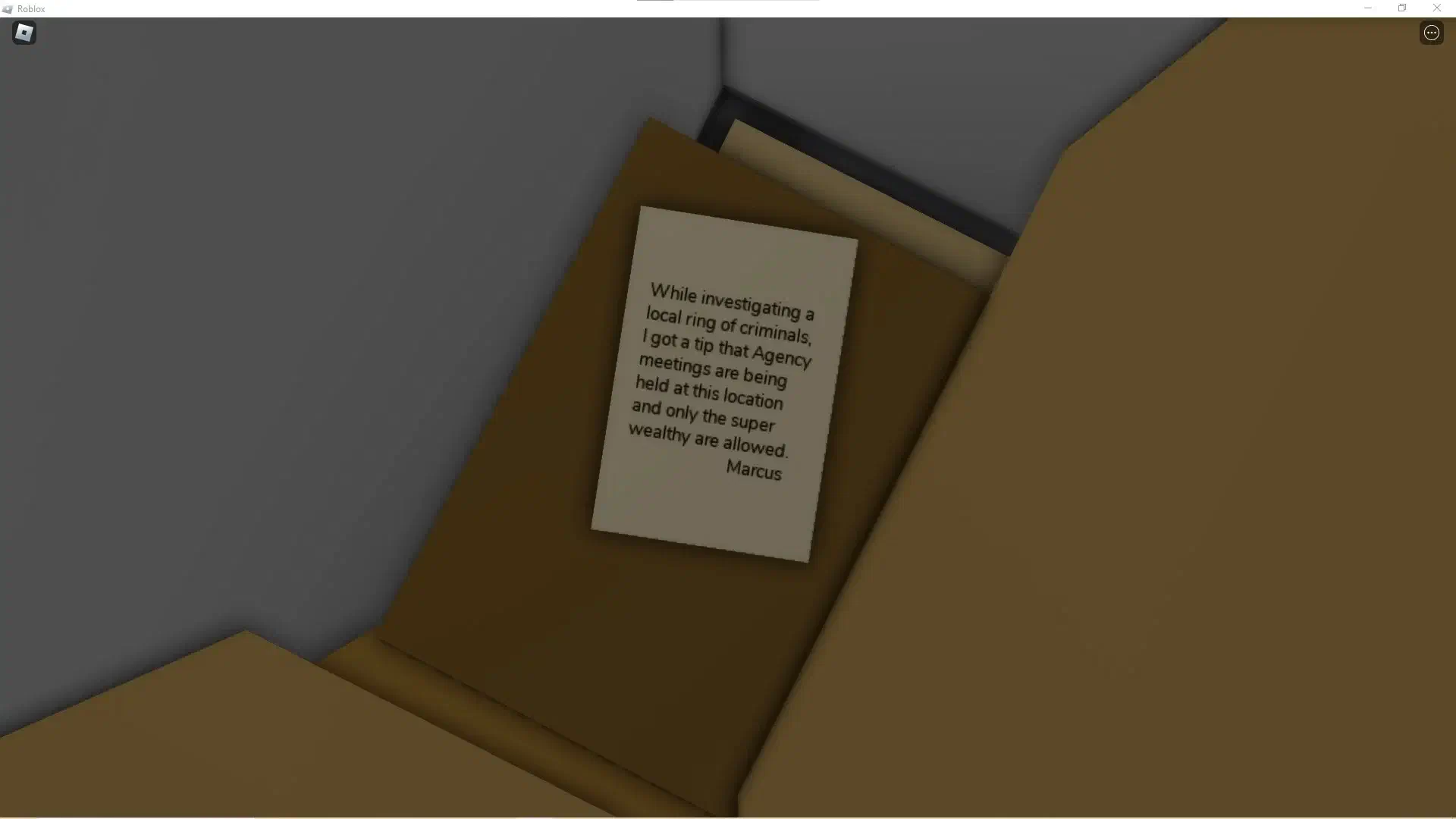 Note from Marcus Agency likes money