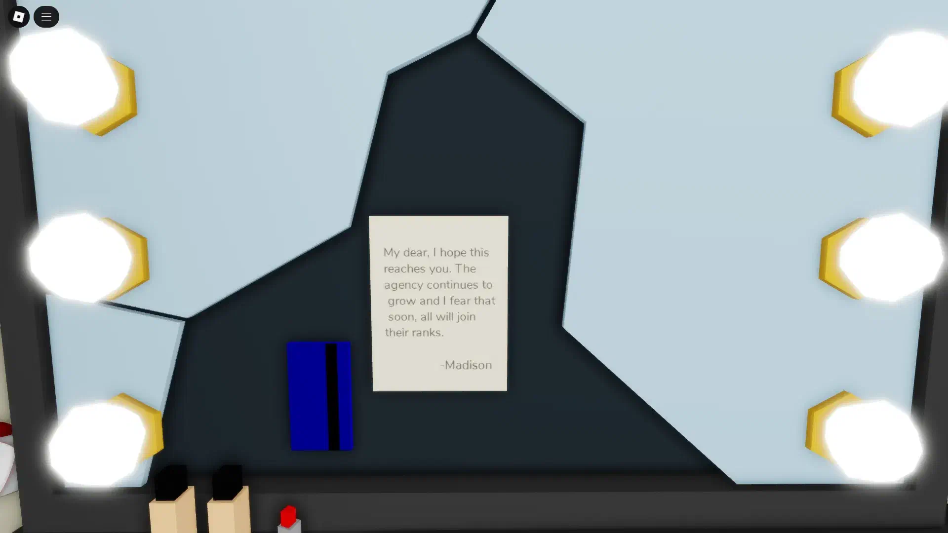 Mysterious handwritten note from Madison found behind the mirror in Brookhaven movie set