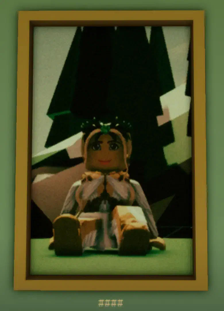 A painting of a girl sitting in nature, displayed in Brookhaven Museum, symbolizing kindness and enlightenment.