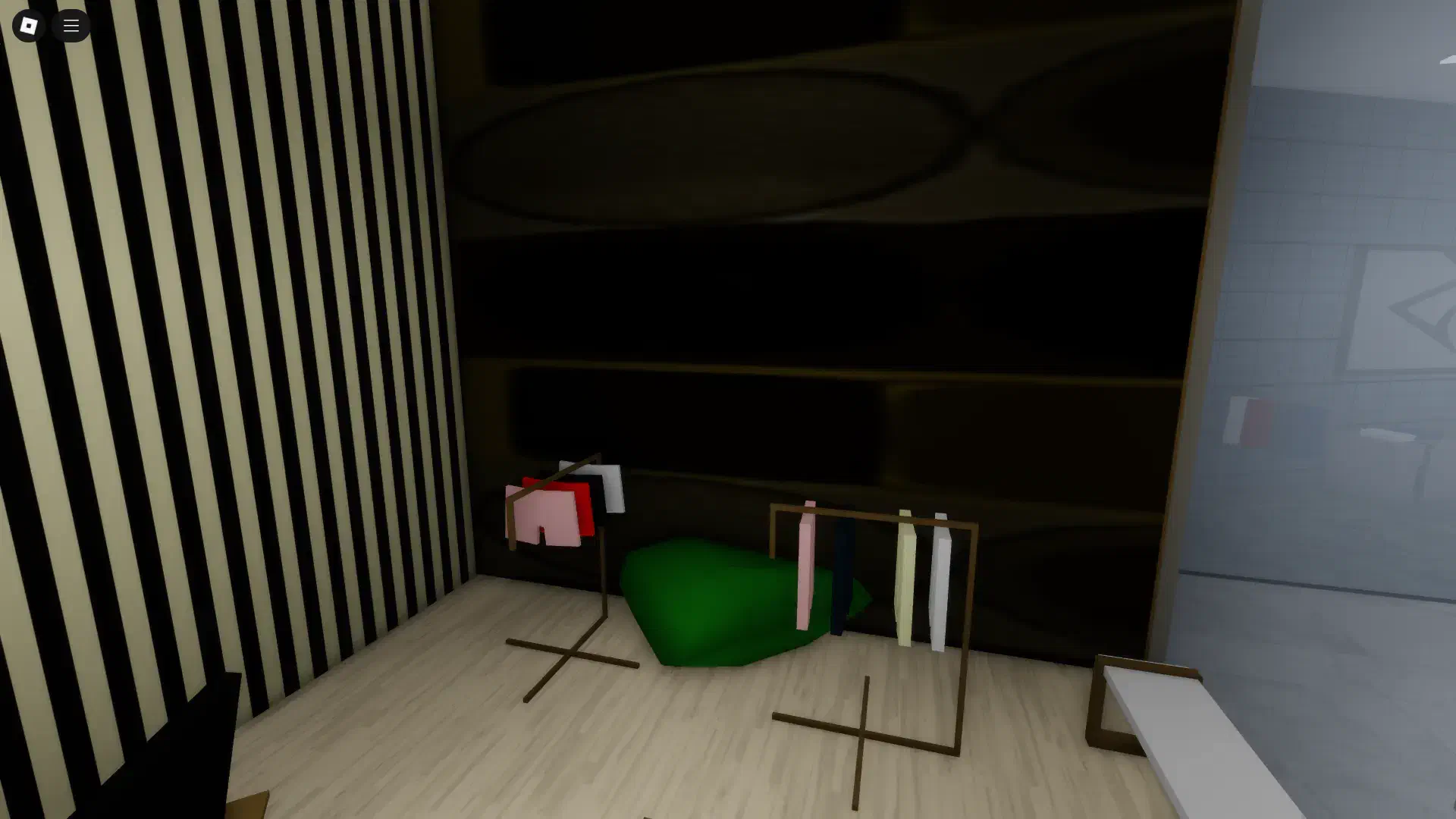 Sleeping Bag inside the wall of GIA store at Brookhaven Mall to get into hidden room