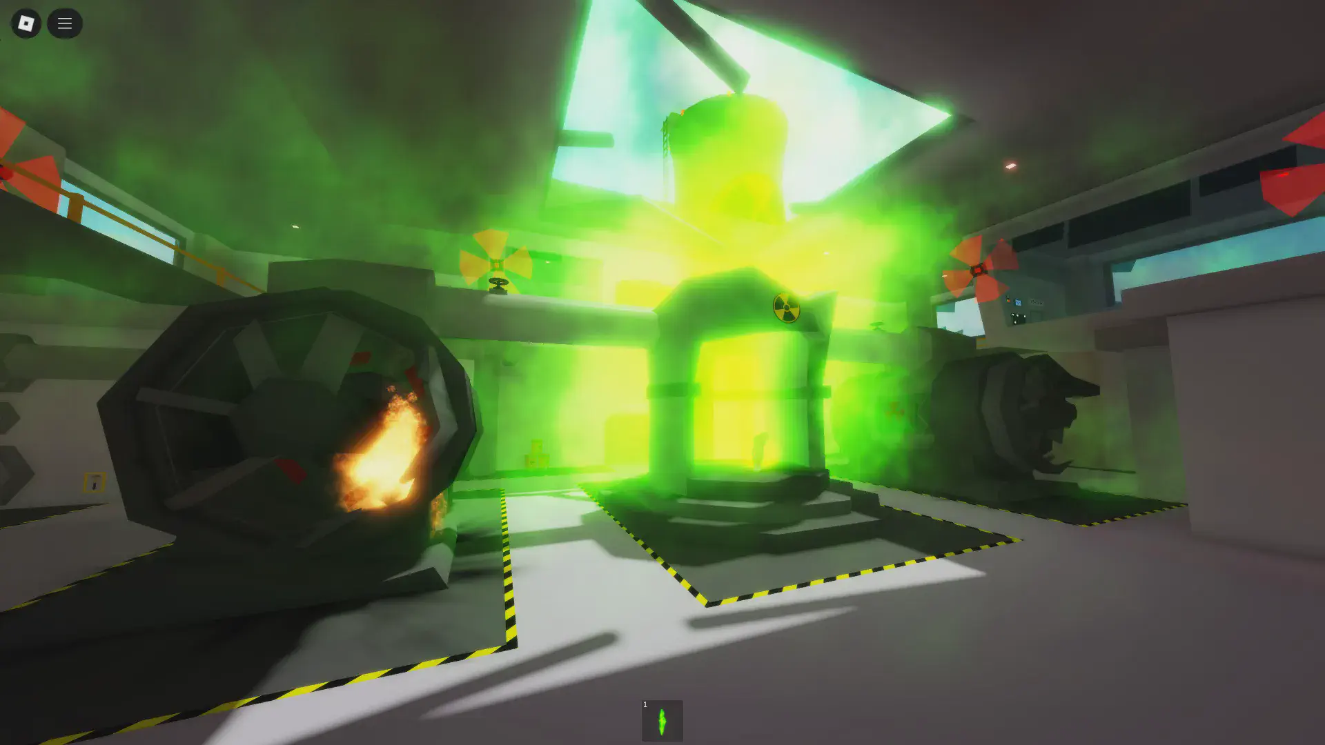 Core shattering with radiation