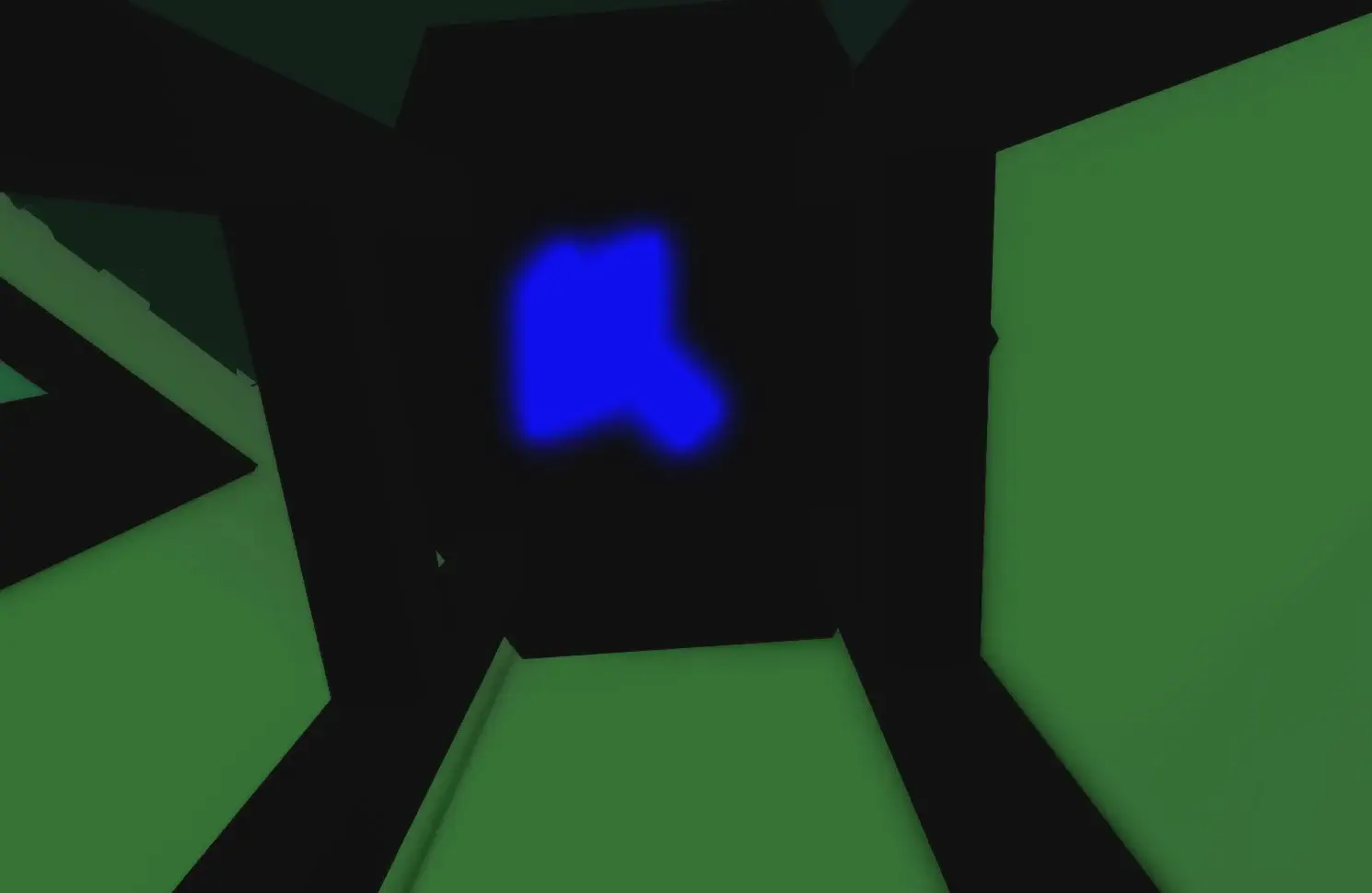 Secret button under a stool in the Quantum Room