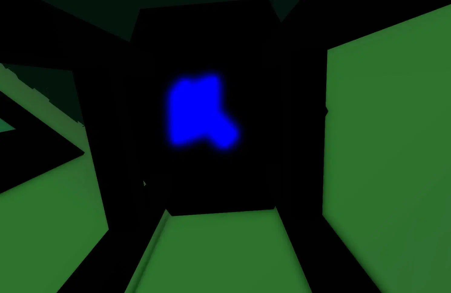 Secret button under a stool in the Quantum Room