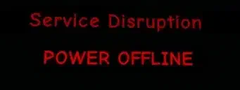 Quantum Room Message: Service Disruption