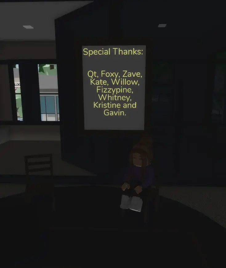 Hidden thank you message from Wolfpaq in Mayors office at Town Hall.