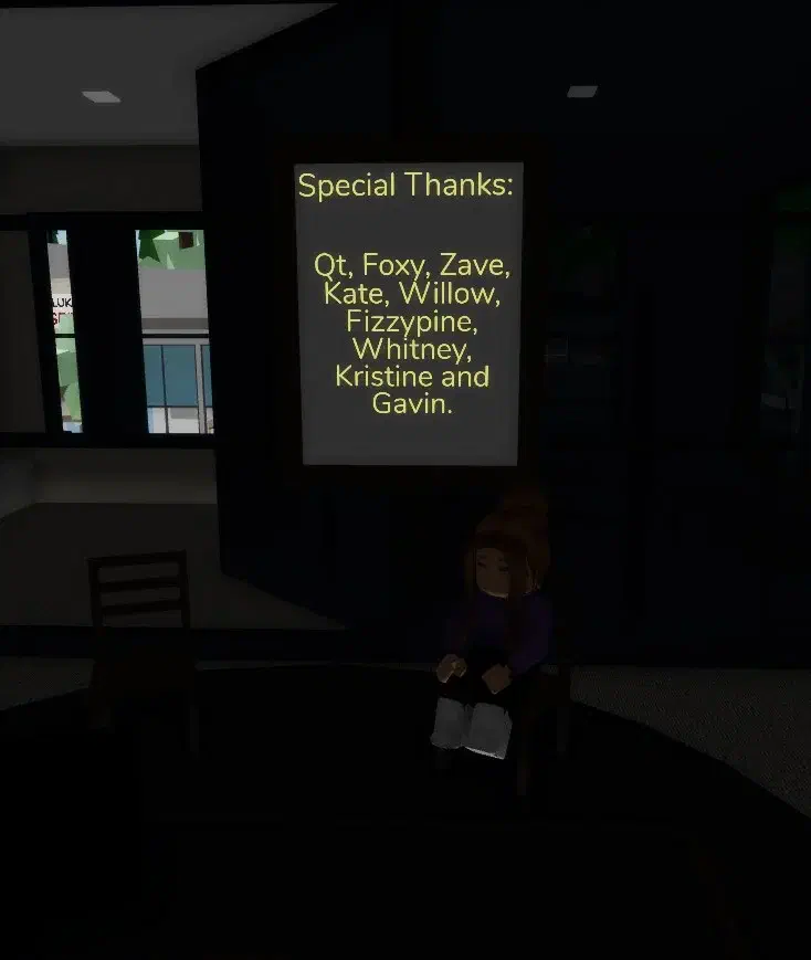 Hidden thank you message from Wolfpaq in Mayors office at Town Hall.