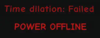 Quantum Room Message: Time dilation: Failed