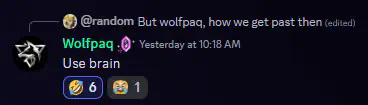 wolfpaq says to use our brain