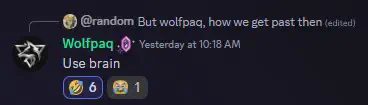 wolfpaq says to use our brain
