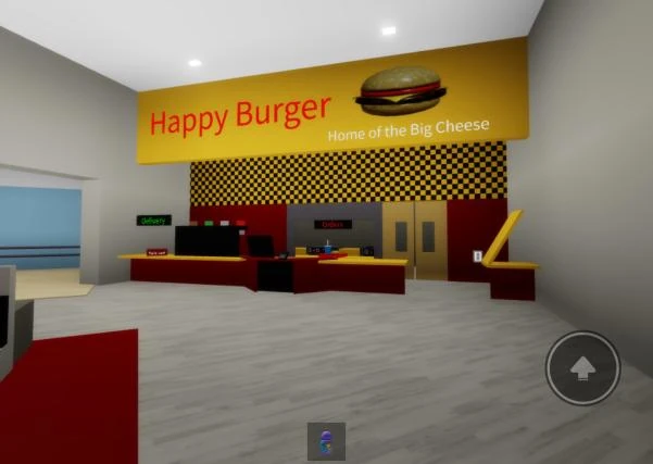 Happy Burger in the Mall before removal