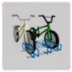 BrookhavenRP Update: A metal bike rack designed to hold multiple bicycles.