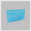 BrookhavenRP Update: A blue digital screen with futuristic coding symbols, adding a tech aesthetic.