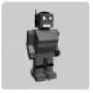 BrookhavenRP Update: A dark gray robot with a humanoid design, possibly for futuristic role-plays.