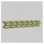 BrookhavenRP Prop: Straight-lined sandbag formation.