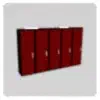 BrookhavenRP new Prop: A set of red lockers for school or gym roleplays.