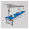 BrookhavenRP new Prop: A blue package sorting station with conveyor belts and boxes.