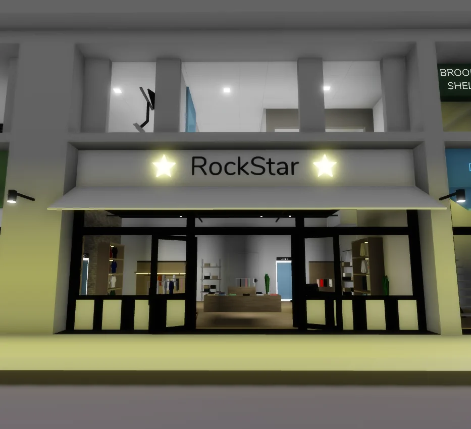 Brookhaven's remodeled RockStar Clothing Store front