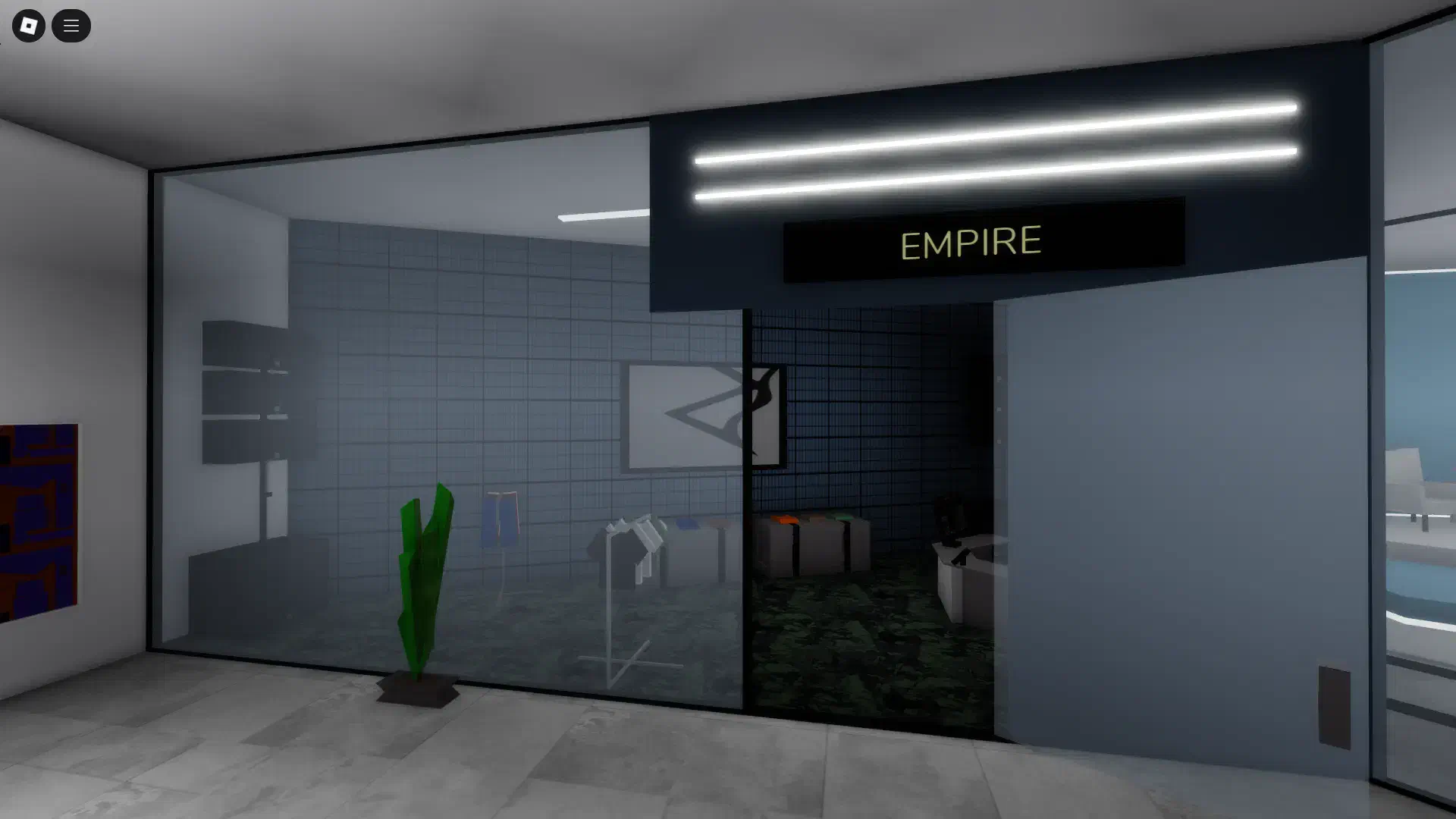 The EMPIRE clothing store inside the mall in BrookhavenRP, adding more shopping variety for players.
