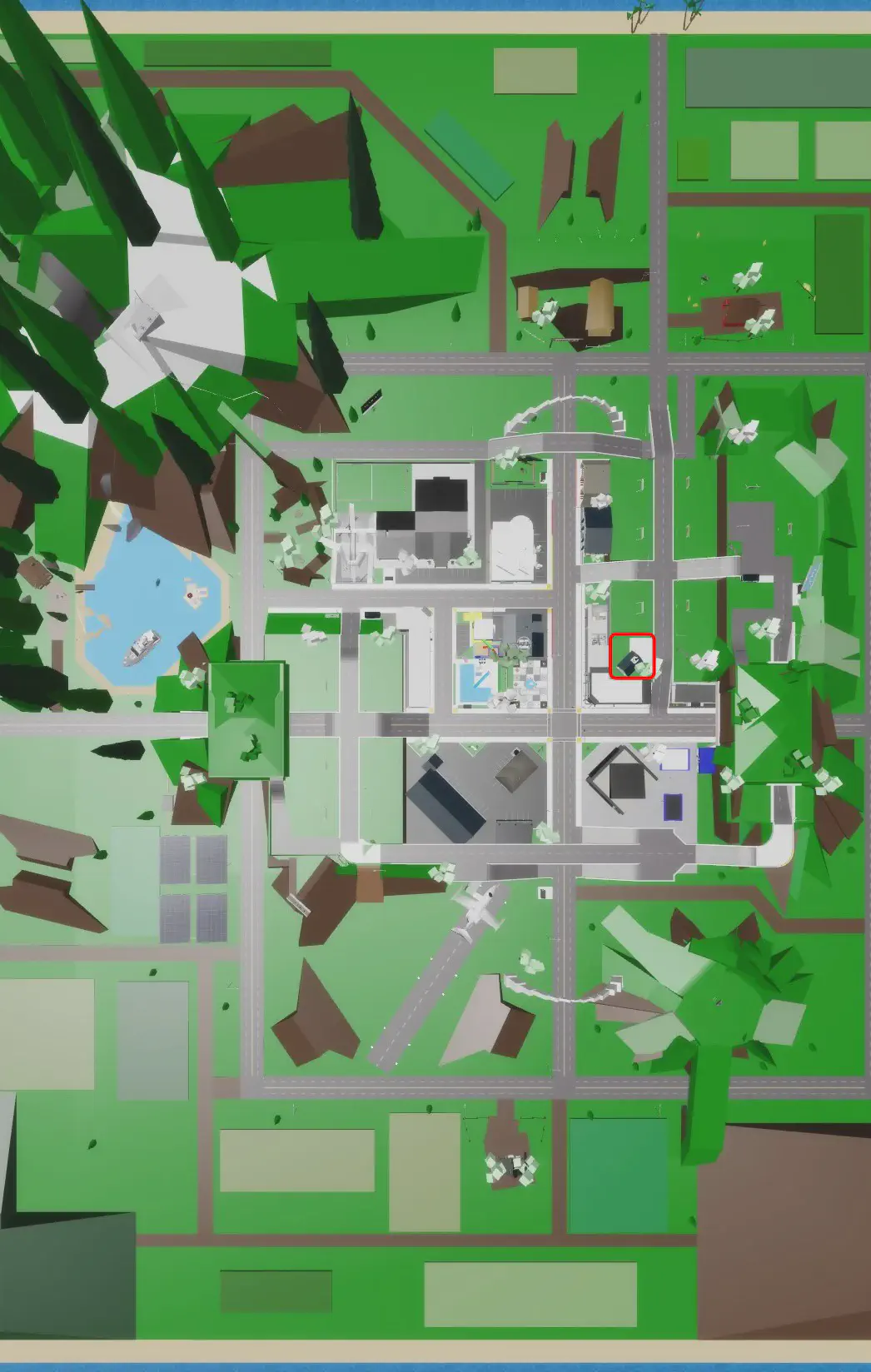 Front view of Church in the town of Brookhaven