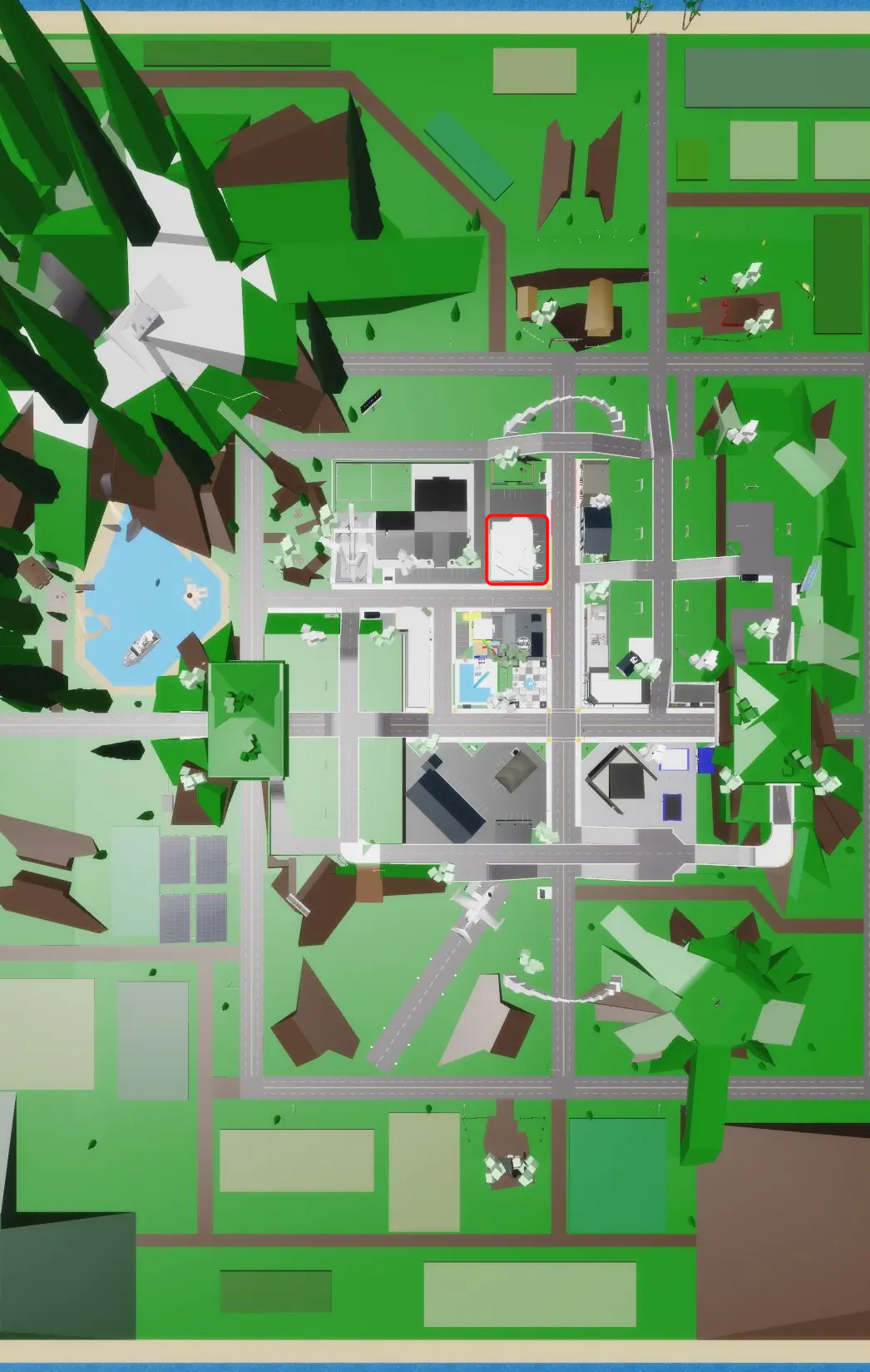 Location of Hospital on the map