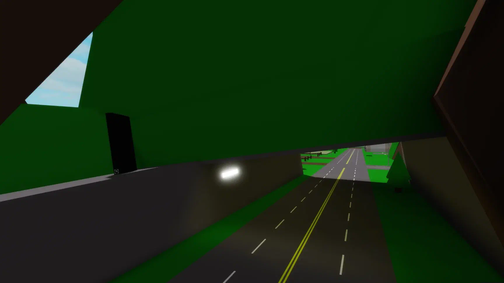 Monolith inside an underpass near Winter Festival