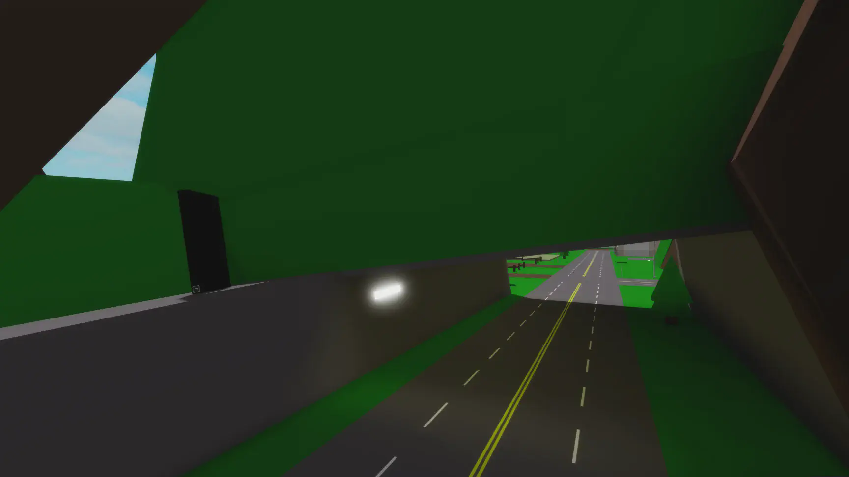 Monolith inside an underpass near Winter Festival